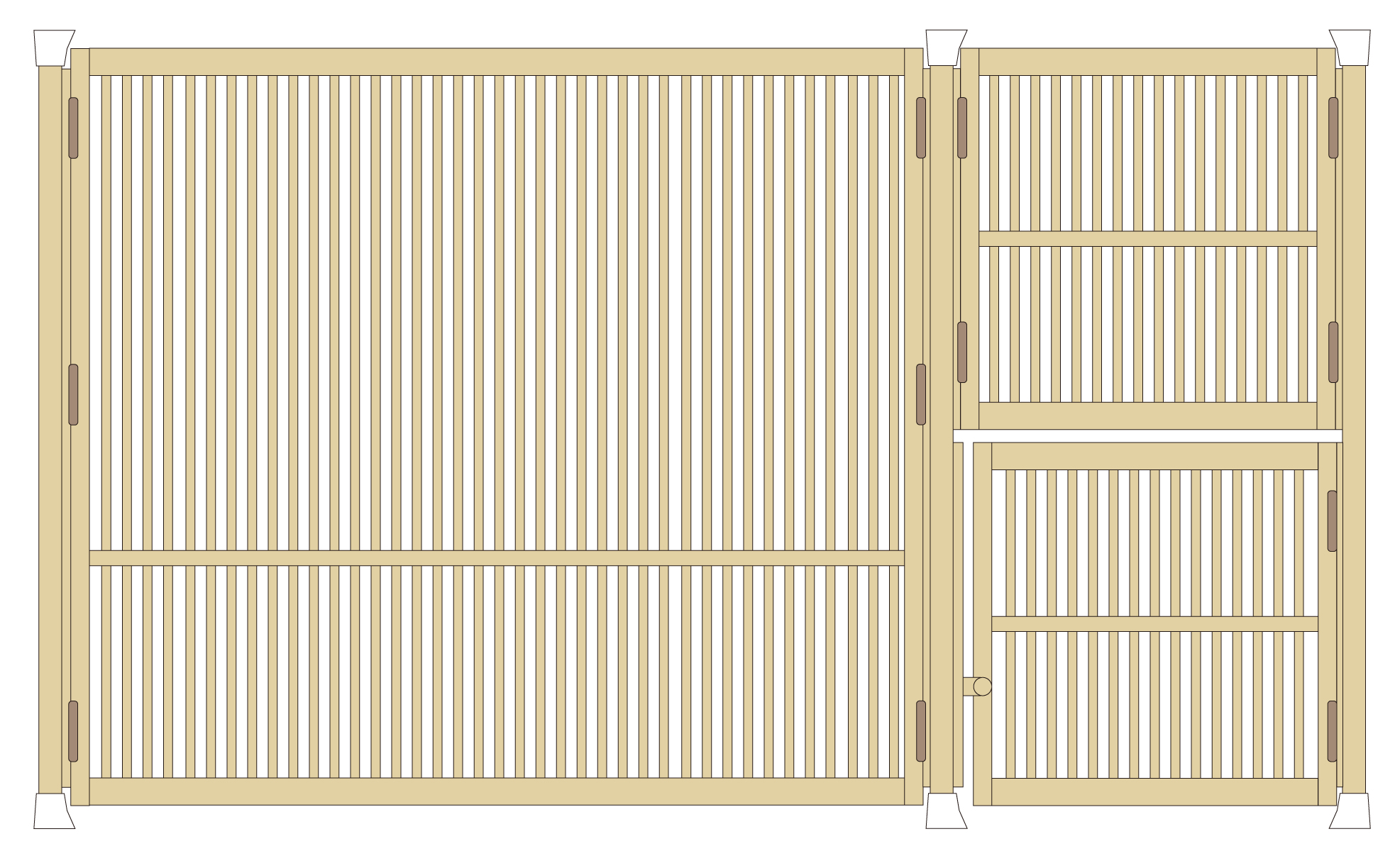 キッチンカウンター用小扉（片開き）
