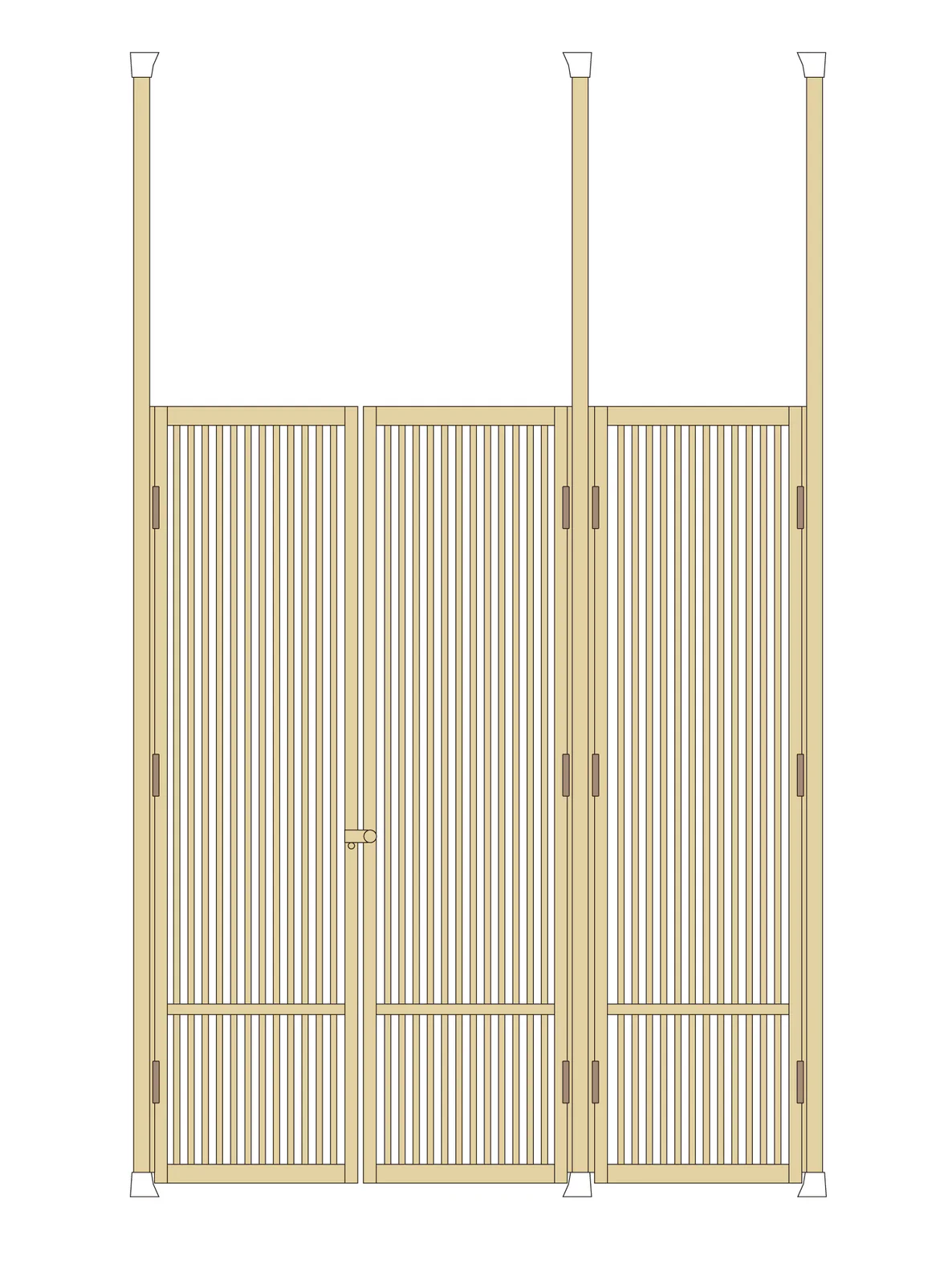 観音開きダブルの商品イラスト