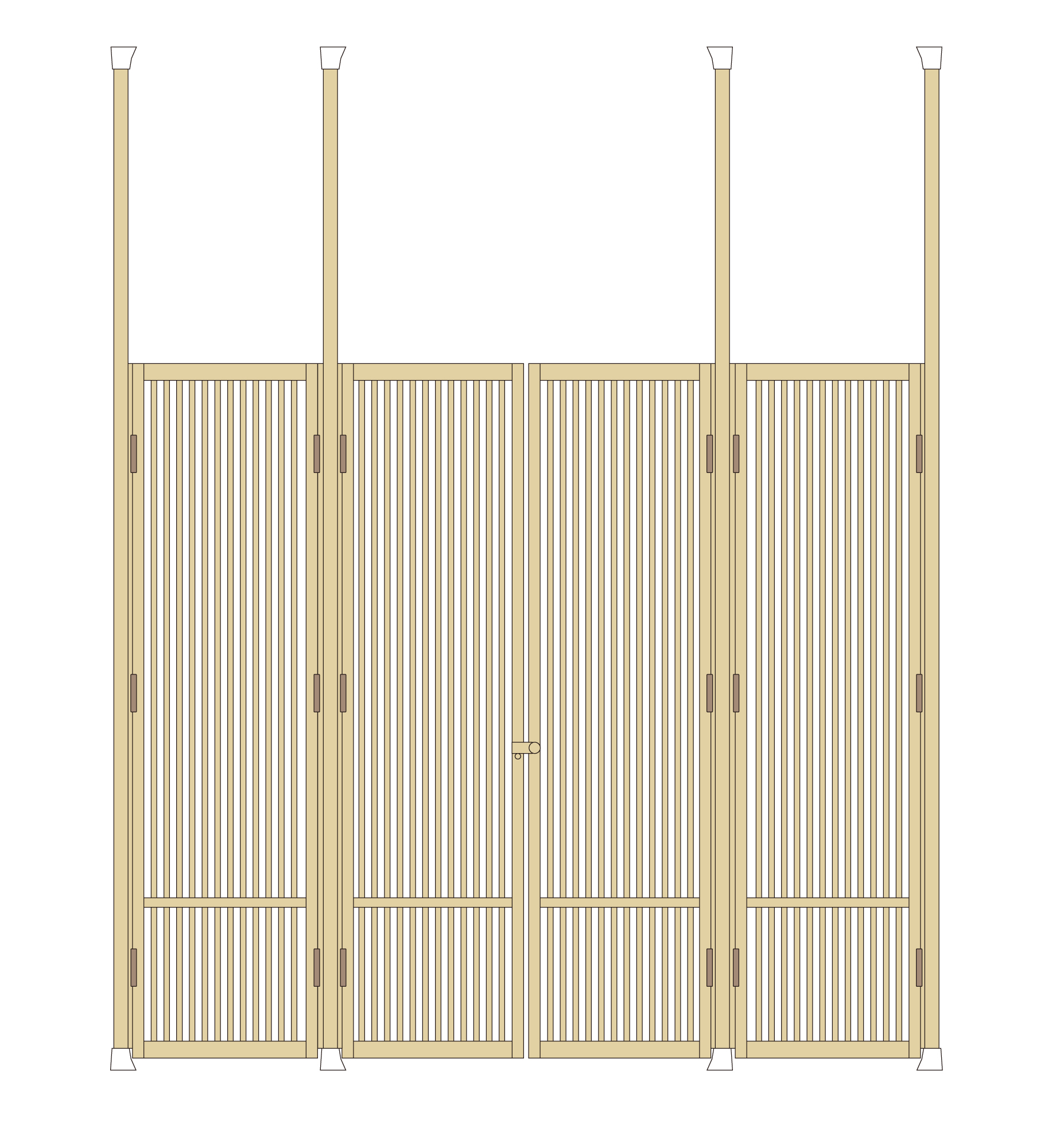 観音開きタイプの設置イメージ